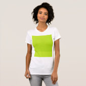 Helle Limone grüne Trendy Neonfarben T-Shirt (Vorne ganz)