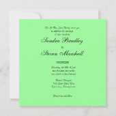 Helle Limone Hochzeitseinladung Einladung (Vorderseite)