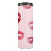 Helle Lippen Prägen Valentinmuster Thermosbecher (Rückseite)
