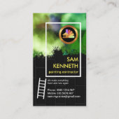 Helle Luminity Graffiti Grunge Brick Wall Painter Visitenkarte (Vorderseite)