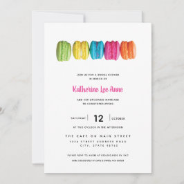 Helle Macaron Bridal Dusche Einladung