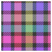 Helle Madras-Karu-Regenbogen-Karo Stoff (Nahaufnahme)