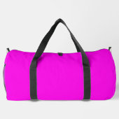 Helle Magenta Solid Color Duffle Bag (Rückseite)