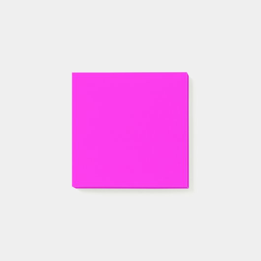 Helle Magenta Solid Color Post-it Klebezettel (Vorderseite)
