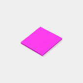 Helle Magenta Solid Color Post-it Klebezettel (angewinkelt)