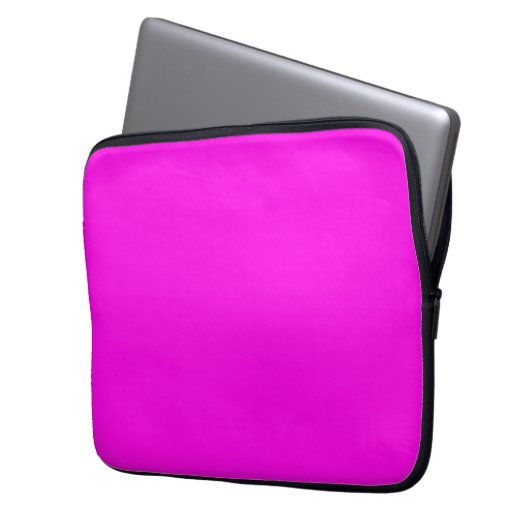 Helle Magenta (solide Farbe) Laptopschutzhülle (Vorderseite Links)