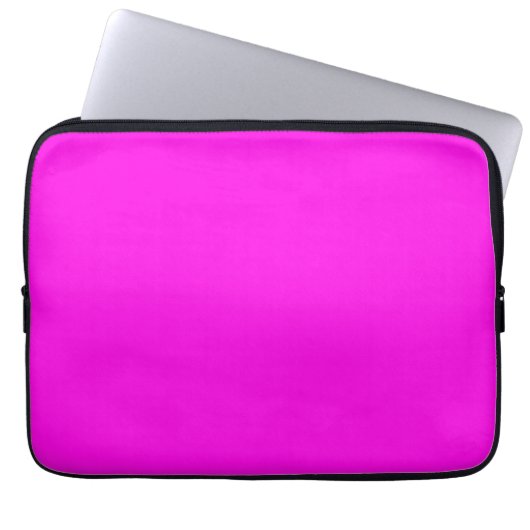 Helle Magenta (solide Farbe) Laptopschutzhülle (Vorderseite)