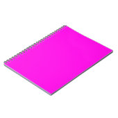 Helle Magenta (solide Farbe) Notizblock (Linke Seite)