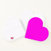 Helle Magenta (solide Farbe) Notizblock (Innenseite)