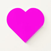 Helle Magenta (solide Farbe) Notizblock (Rückseite)