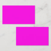 Helle Magenta (solide Farbe) Platzkarte (Vorne/Hinten)
