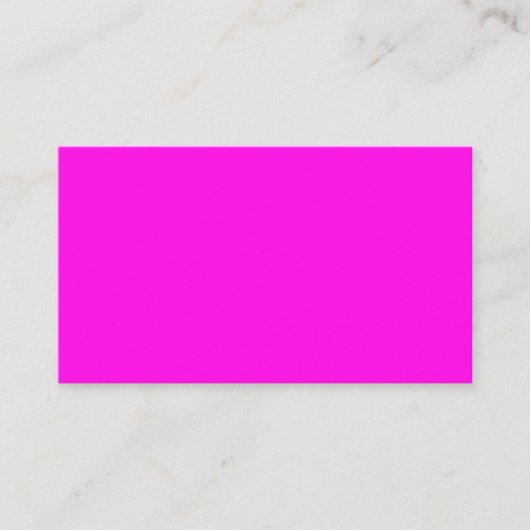 Helle Magenta (solide Farbe) Platzkarte (Vorderseite)