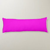 Helle Magenta (solide Farbe) Seitenschläferkissen (Rückseite)