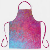 Helle Magenta Sunset Abstrakte Acrylpour Schürze (Vorderseite)