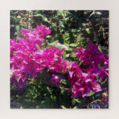 Helle magenta tropische Blume Puzzle (Horizontal)