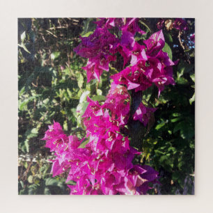 Helle magenta tropische Blume Puzzle