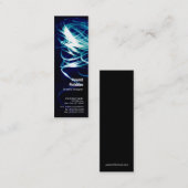 Helle Malerei-Blau-Visitenkarte Mini Visitenkarte (Vorne/Hinten)