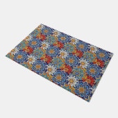 helle Mandala Fußmatte (Schrägansicht)