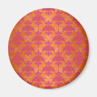 Helle Mandarine Tango Damask Orange Pink
