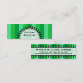 Helle Markisen-dünne grüne Visitenkarten Mini Visitenkarte (Vorne/Hinten)