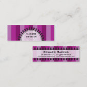 Helle Markisen-dünne lila Geschäfts-Karten Mini Visitenkarte (Vorne/Hinten)