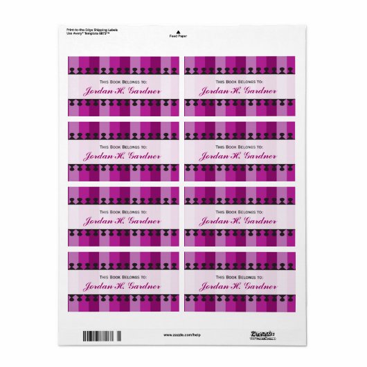 Helle Markisen Lila Buchzeichen (Vorne)