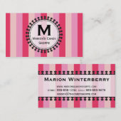 Helle Markisen-rosa Visitenkarten Visitenkarte (Vorne/Hinten)