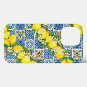 Helle mediterrane sizilianische Tiles Citrus Lemon Case-Mate iPhone Hülle (Rückseite (Horizontal))