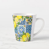 Helle mediterrane sizilianische Tiles Citrus Lemon Milchtasse (Rechts)
