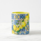 Helle mediterrane sizilianische Tiles Citrus Lemon Tasse (Zentrum)