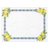 Helle mediterrane sizilianische Tiles Citrus Lemon Tischdecke (Vorderseite (Horizontal))