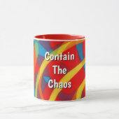 Helle, mehrfarbige Design Tasse Personalisiert (Zentrum)
