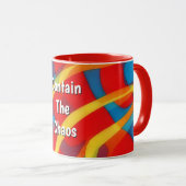 Helle, mehrfarbige Design Tasse Personalisiert (VorderseiteRechts)