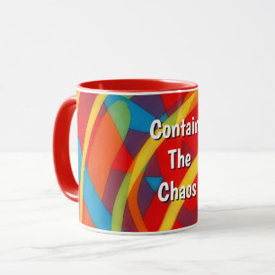 Helle, mehrfarbige Design Tasse Personalisiert
