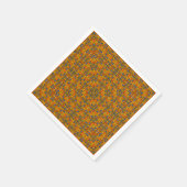 Helle mehrfarbige Muster Taschentuch orange Serviette (Ecke)
