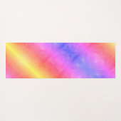 Helle, mehrfarbige Regenbogenfrost 2 auf der ander Yogamatte (Rückseite (Horizontal))