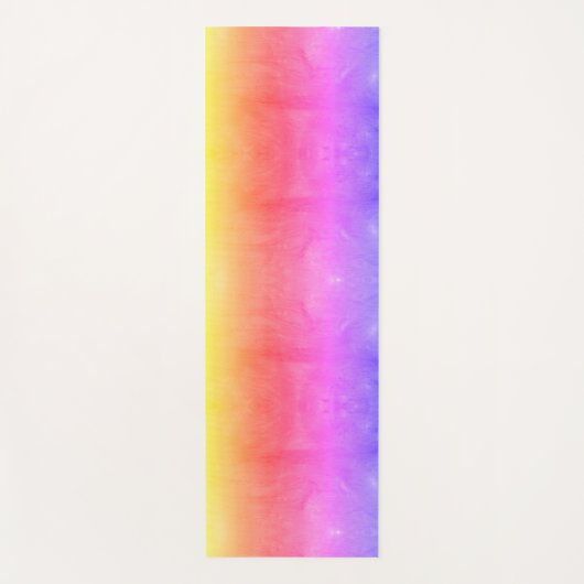 Helle, mehrfarbige Regenbogenfrost 2 auf der ander Yogamatte (Vorderseite)