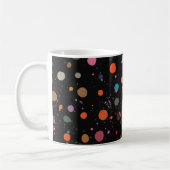 Helle mehrfarbige Tupfen Kaffeetasse (Links)