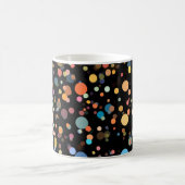Helle mehrfarbige Tupfen Kaffeetasse (Mittel)