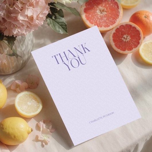 Helle minimalistische Zitrus-Junggesellinnenabschi Dankeskarte