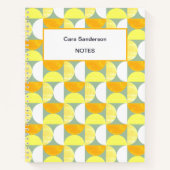 Helle Mitte des Jahrhunderts Moderne Abstrakte Hal Notizblock (Vorderseite)