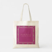 Helle moderne Blumen-Lehrertasche Tragetasche (Rückseite)