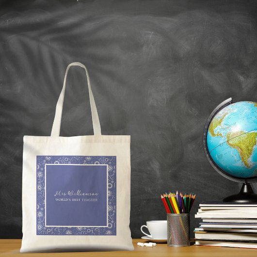 Helle, moderne Blumenlehrer-Tasche Tragetasche