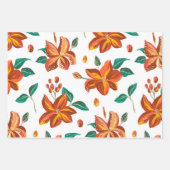 Helle, moderne Blumenmuster und botanische Blätter (Vorderseite 3)