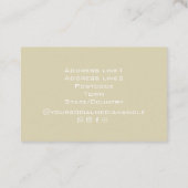 Helle, moderne Coole Abstrakte Wasserfarbe Visitenkarte (Rückseite)