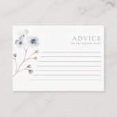 Helle, moderne, einfache Blumenspülung Hinweiskarte (Vorderseite)