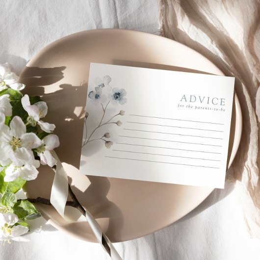 Helle, moderne, einfache Blumenspülung Hinweiskarte