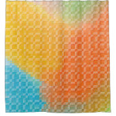 HELLE, MODERNE, FARBFARBENE ABSTRAKT DUSCHVORHANG (Vorderseite)