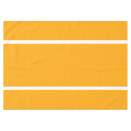 Helle, moderne, goldgelbe, weiße Farbstreifen Tischdecke