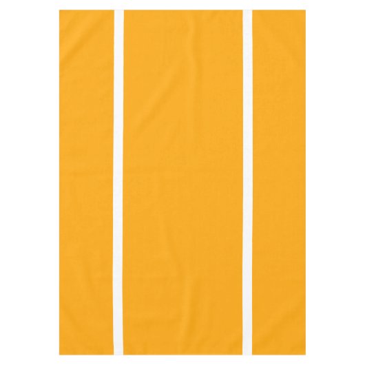 Helle, moderne, goldgelbe, weiße Farbstreifen Tischdecke (Vorderseite)